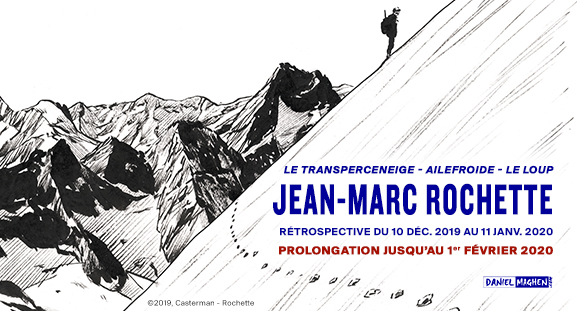 R�trospective d�di�e � Jean-Marc Rochette, prolongation jusqu'au 1er f�vrier 2020, � la galerie Daniel Maghen �� title=